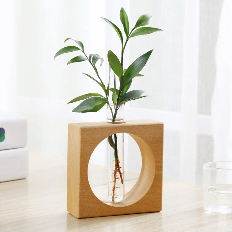 Modern Decorative Handmade Wedding Table Decoration Crystal Glass flower pots Test Tube Vase