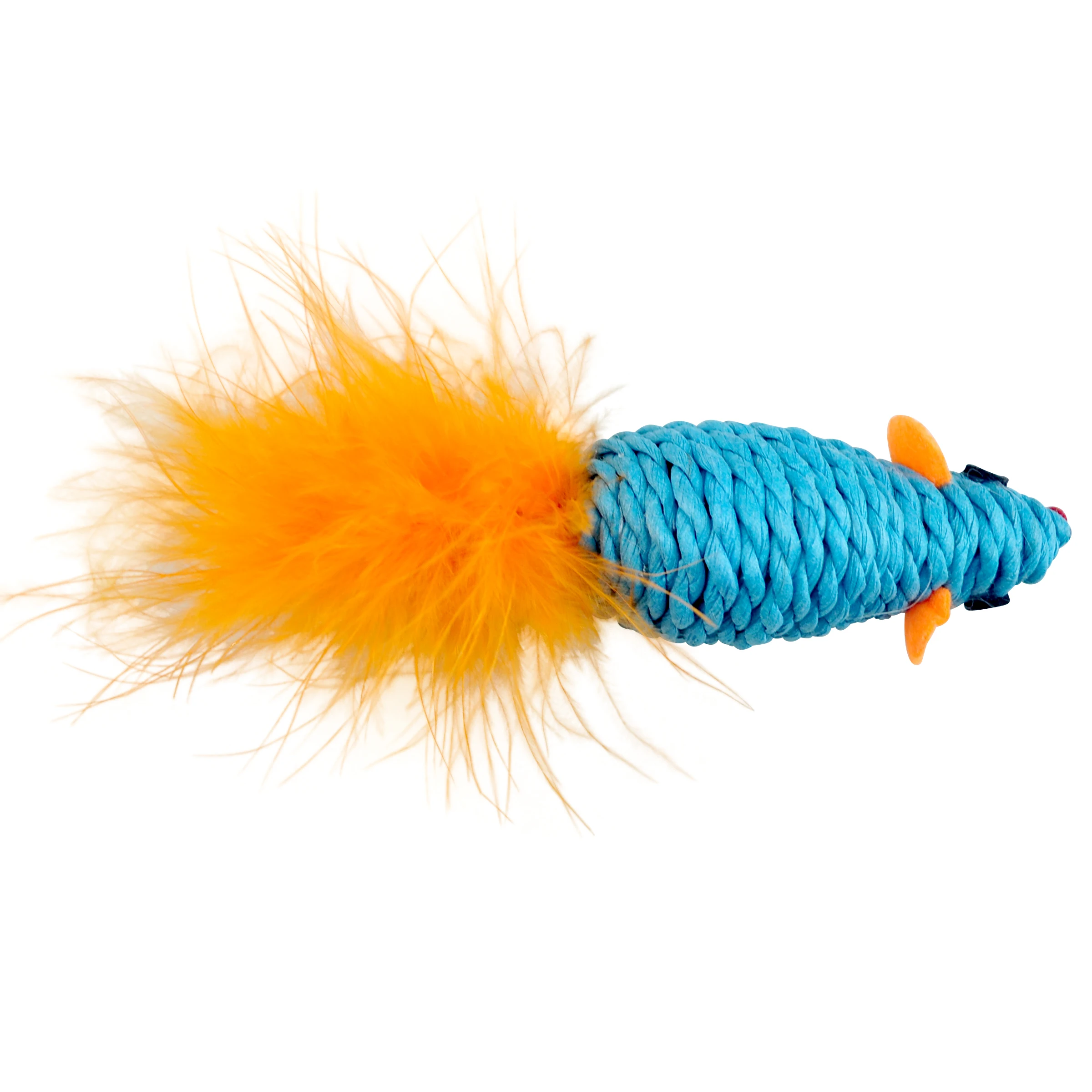 
New Design Sisal Mice Feather Tinker Bell Teaser Mouse Toys For Cat Pet Product 