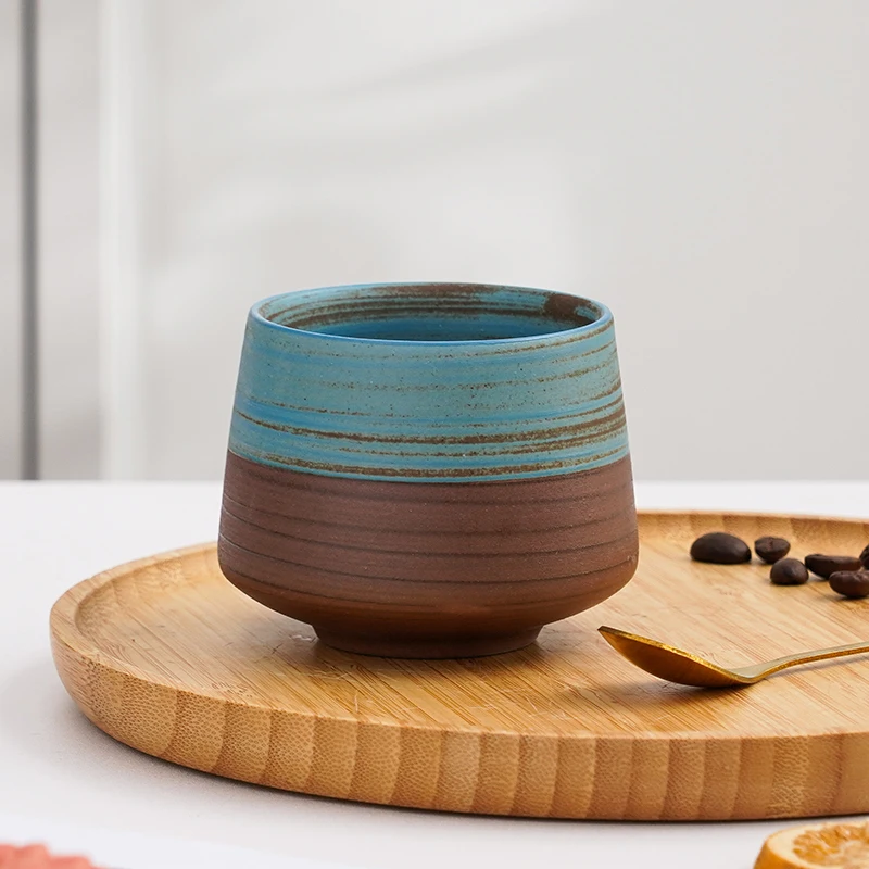Factory Price Europe Modern Colorful Pottery Matcha Tea Mug Ceramic Tea Mug Coffee Cup Set
