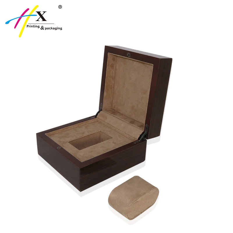 Высококачественная глянцевая коробка для часов, деревянная упаковочная коробка
