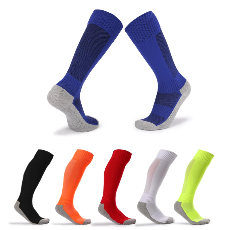 Low Moq Children Sport Football Soccer Long Sock Over Knee Baseball Hockey Kid Sock Cotton Spandex outdoor Sports Socks