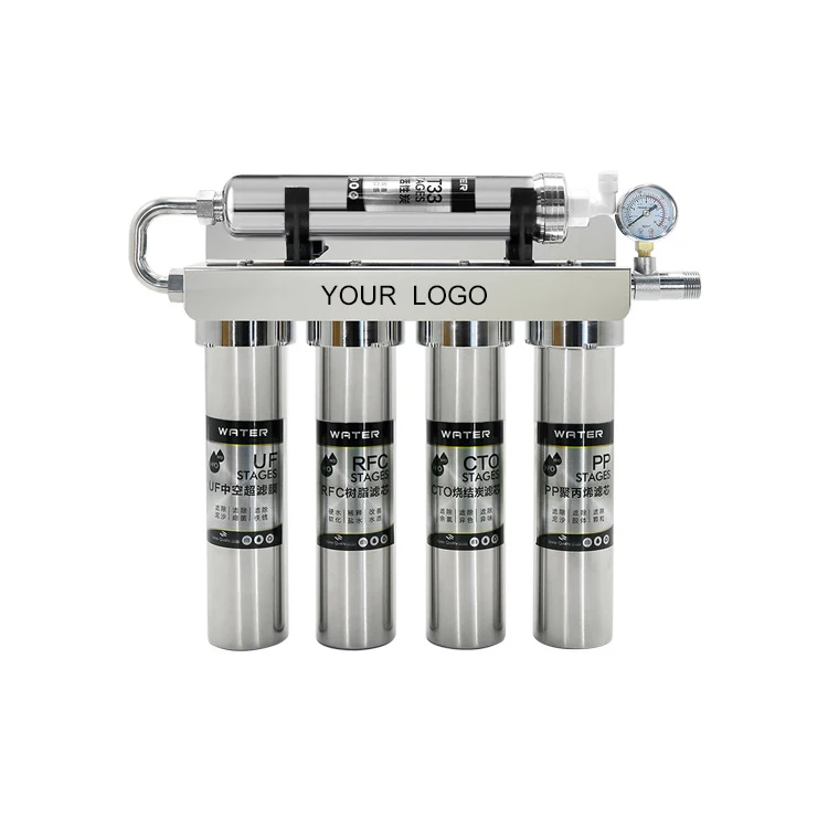 Household Kitchen 304 Stainless Steel 5 Stage Inline Ultra filtration Water Purifier