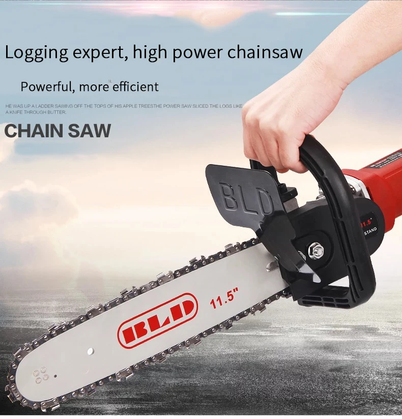 
Angle grinder modified chainsaw woodworking multi-function polishing machine electric chain saw accessories 
