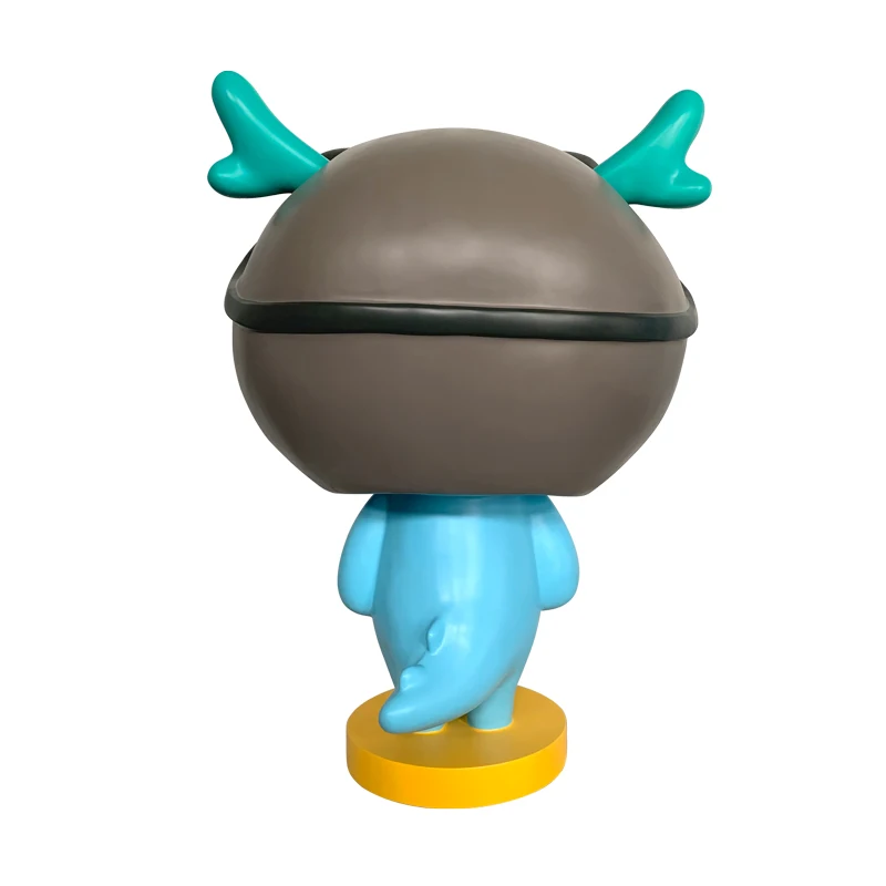 Home Decoration Animal Resin Fiberglass Cute Chinese Dragon Sculpture