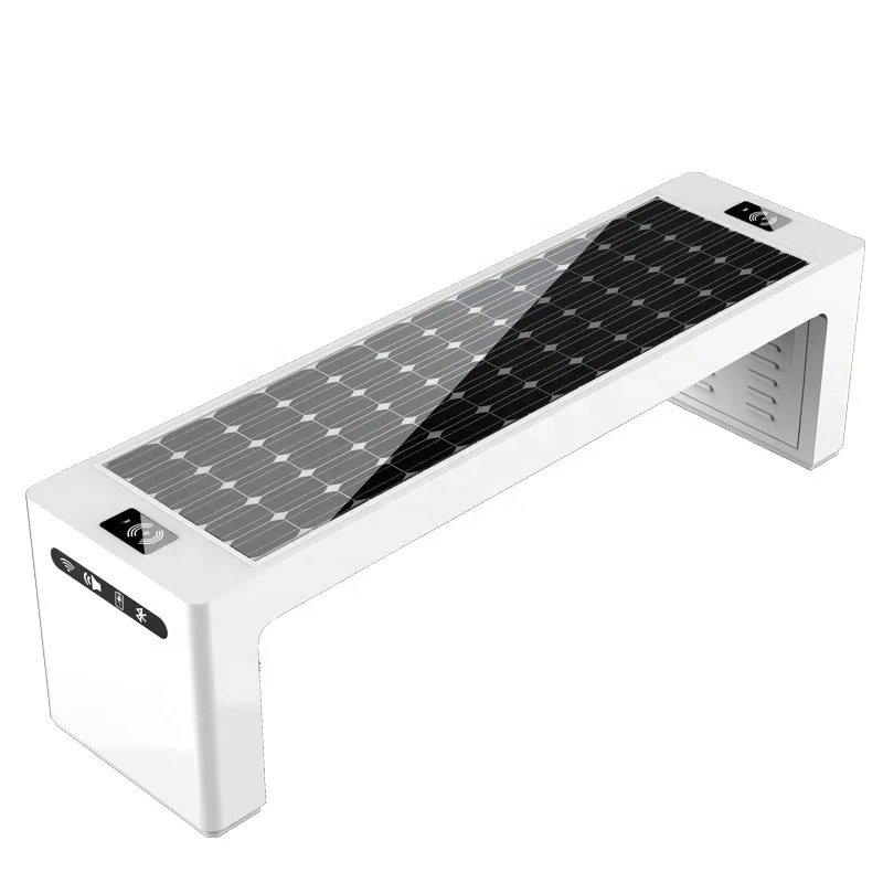 best design solar smart bench with wifi solar power mobile