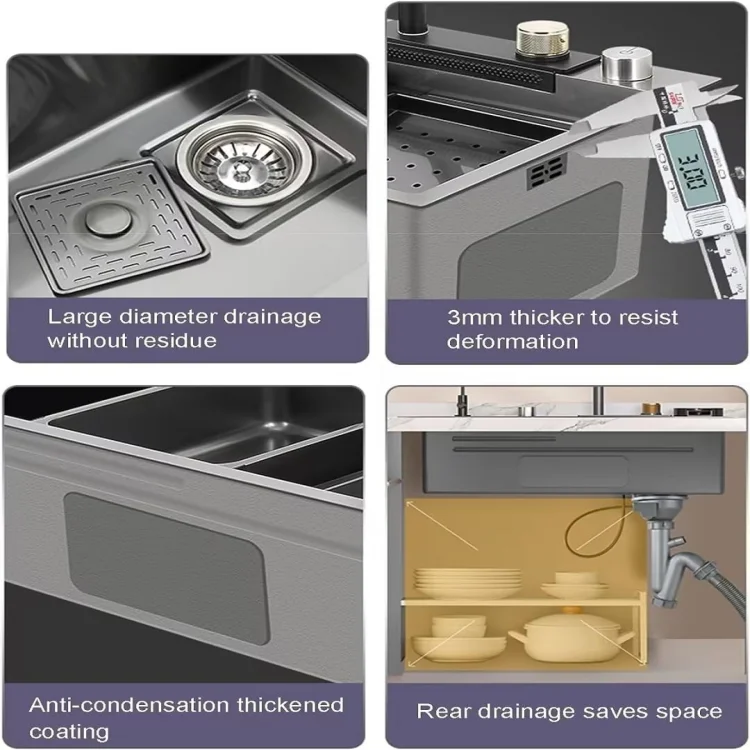 china custom 2023 modernos tarja para cocina kitchen sinks fregadero acero inoxidable sink kitchen con escurridor for spain