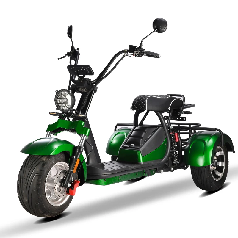 Gyscooters три колеса с большими шинами Trike Atv взрослый трицикл Citycoco 3-х колесный электрический скутер