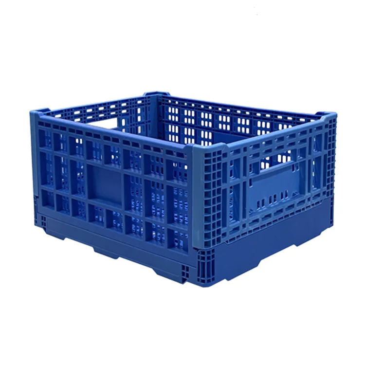 plastic folded small vented agriculture container tote banana crate plates plastic crates with dividers and lid bicolor crate