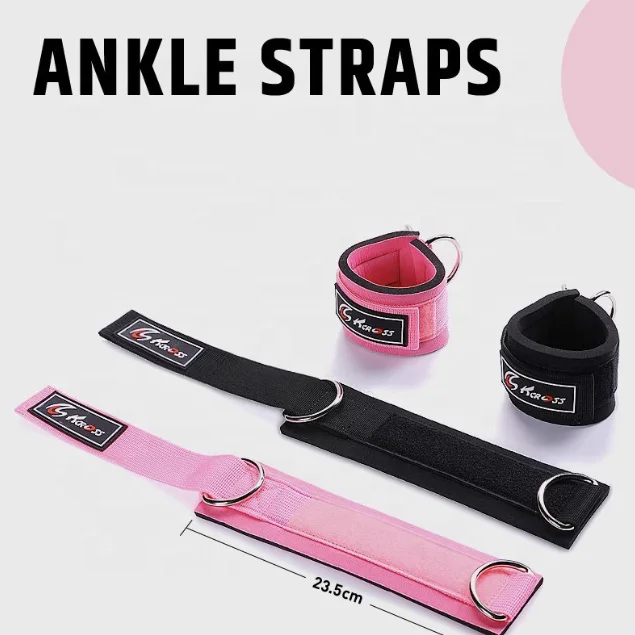 Adjustable Gym Leg Training Booty Workouts Neoprene SBR Ankle Strap for Cable Machine