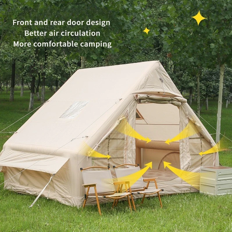 Hot Sale 2*3m 6 Square Meter 420D Oxford Wholesale In Bulk Outdoor Camping Waterproof Automatic Inflatable Air Tent