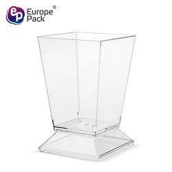 Food grade PS material funny mini plastic cup with lid