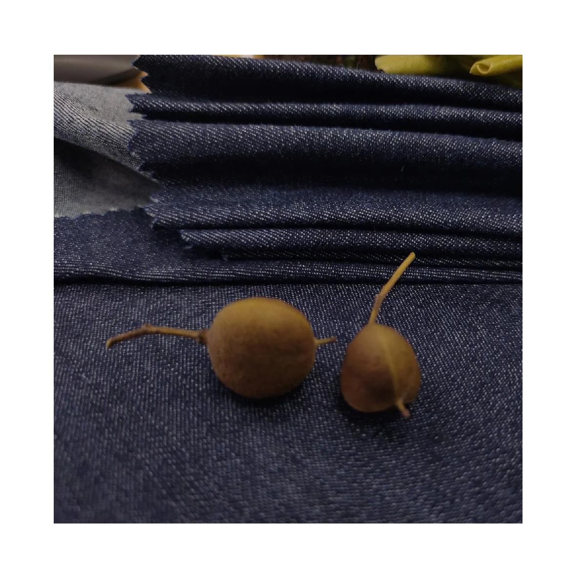 Premium Quality 48%C 23%Cool Poly 20.5%H 7.5% R 1%SP denim Fabric New Design for Cloth hemp denim fabric