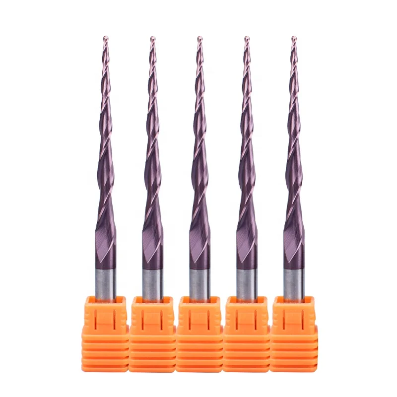 Durable Woodworking Tools Tungsten Carbide 3d Engraving Carving Taper Mill Cutter End Cnc Milling Cutters Price