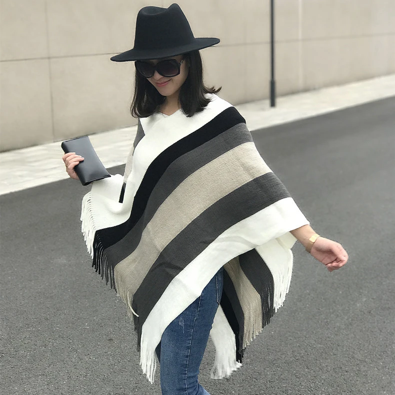 Fashion Woman Clothing Winter Knitted Patterns Crochet Handmade Sweater Poncho Women Scarf Shawls Lady Scarf Acrylic RUNMEIFA