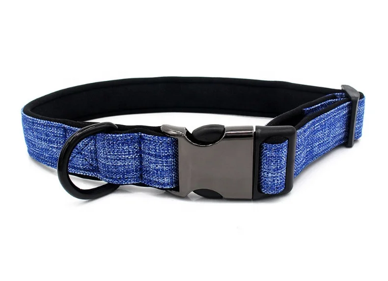 Beautiful Design Adjustable Soft Material Pet Puppy Dog Collar with Metal