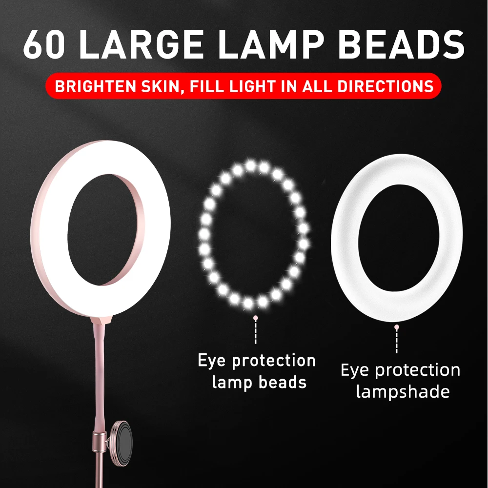 Wholesale Beauty 10 inch Photographic Selfie Led Ring Light With Tripod Stand For Live Stream Makeup