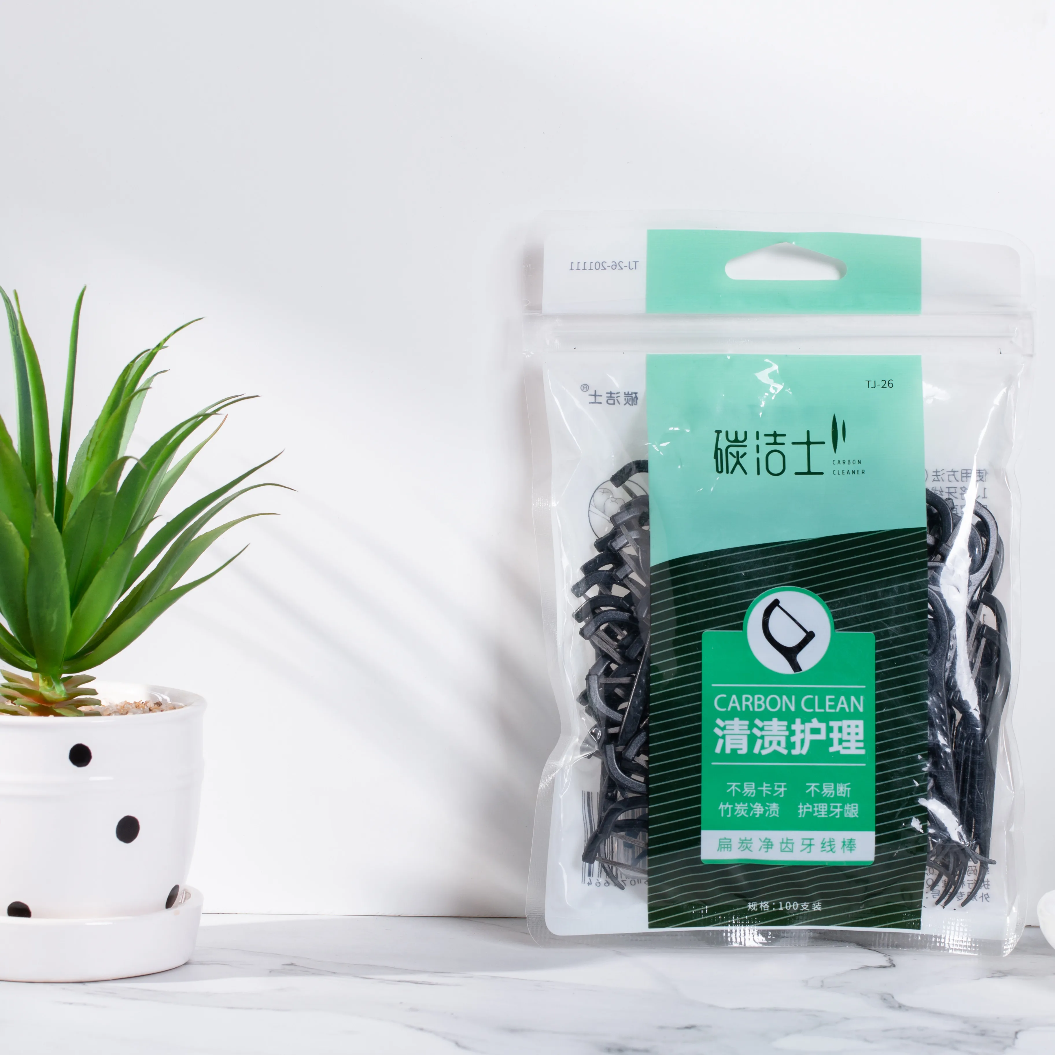 Высокое качество, ISO CE ROHS, зубная нить, плоская нить, бамбуковый уголь, ABS, пищевой класс, оптовая продажа, OEM, бесплатный образец на заказ