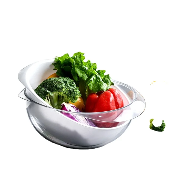 
Nordic style drain fruit salad packing bow stackable fruits and vegetables containers 2 kitchen sink drain baskets 