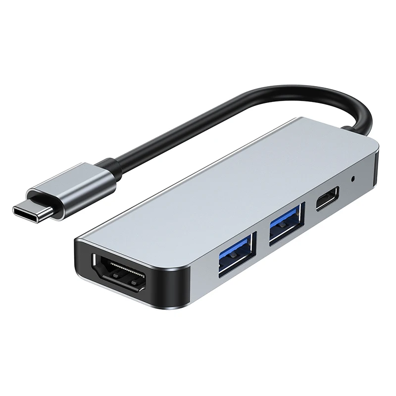 USB C Hub 6in1 Adapter  Docking Station with 4K 30Hz  to HDTV Hub 87W Power Delivery USB 3.0 USB 2.0 for Type C  Laptops