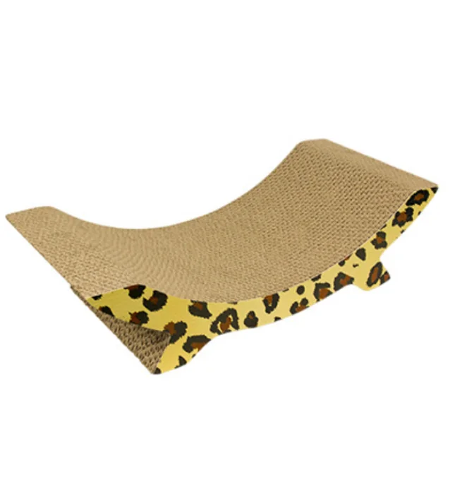 Cat scratcher cardboard sofa cat exercise scrath toy furniture protecter leopard pattern simple cat bed