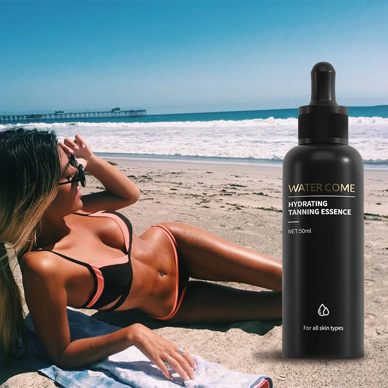 Dry Aloe Tanning Oil Bulk Summer Beach Tan Oil Set High Quality 30ml 50ml Natural Oil Tanning Serum Long Lasting