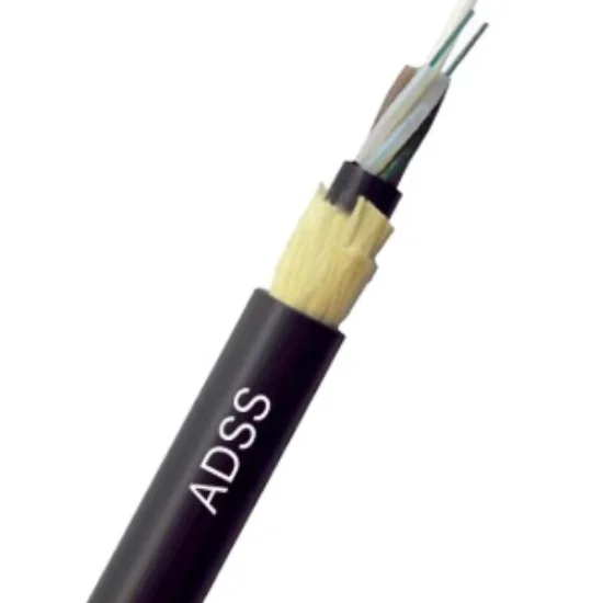 Guangzhou Jiqian Outdoor Double Jacket 48 96 Core ADSS Fiber Optic G652D Cable 100m 150m Span