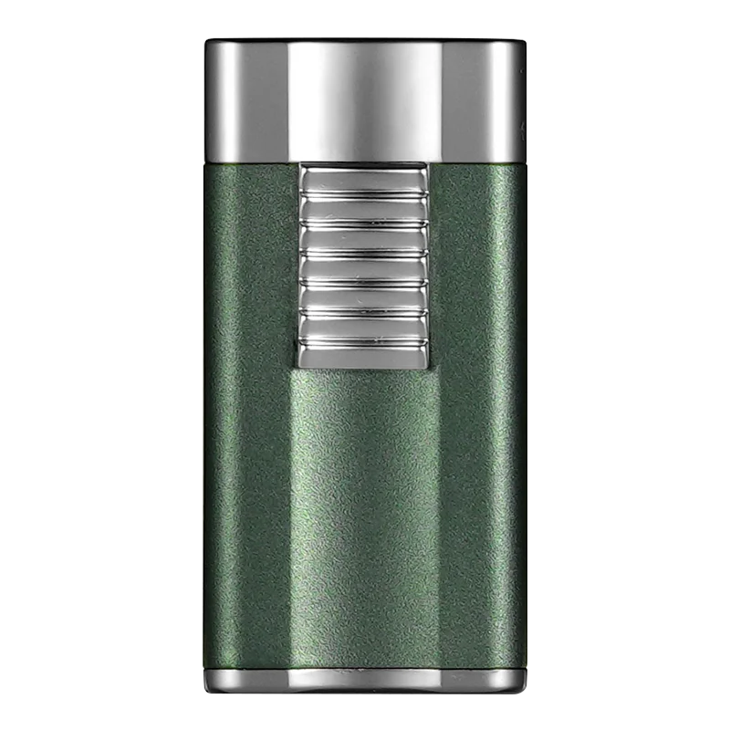 Custom Cigar Lighter Wholesale Windproof Jet Flame Cigarette Lighters Refillable Butane Gas Cross Fire Cigar Lighter