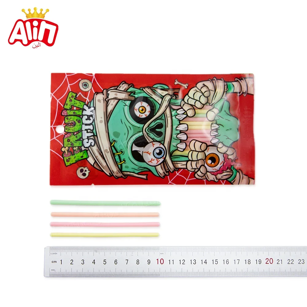 creepy crazy candies funny kids candies packaging Devil thriller pattern fruit flavors cc stick
