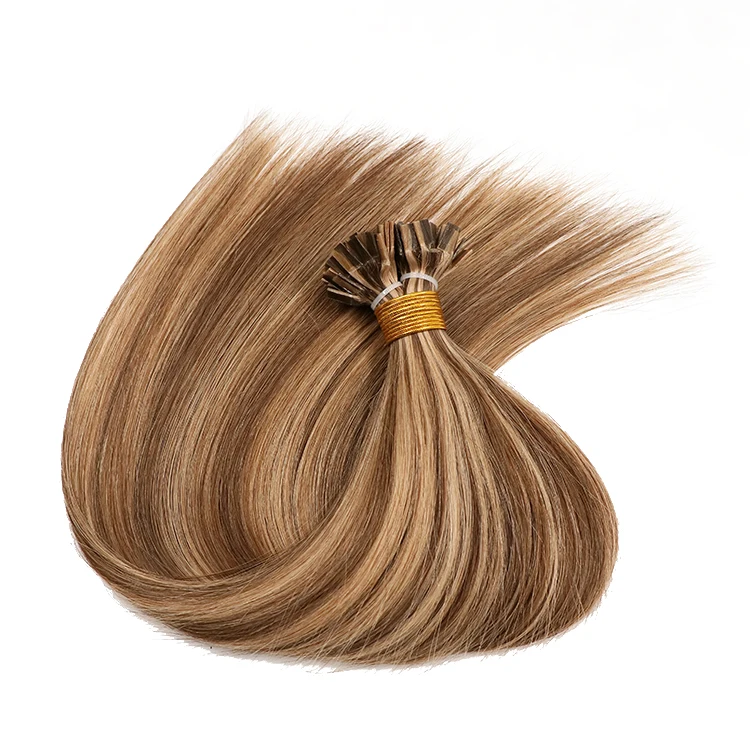 Wholesale Russian Virgin Human Hair Keratin Flat tip Double Drawn Pre bonded K Tip Hair Extensions