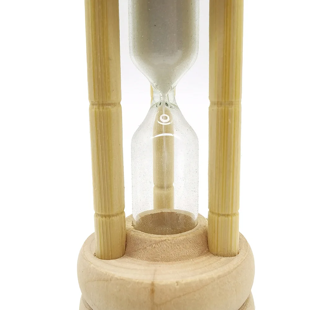 Wholesale Small Clock Sand Timer Unique Novelty Decorative Bamboo Hourglass