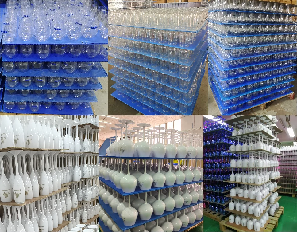 Customized 16 OZ Antique Wine Goblet Fancy Stemmed Wine Glass Reusable Unbreakable Beach Wine Glasses  For Wedding Party