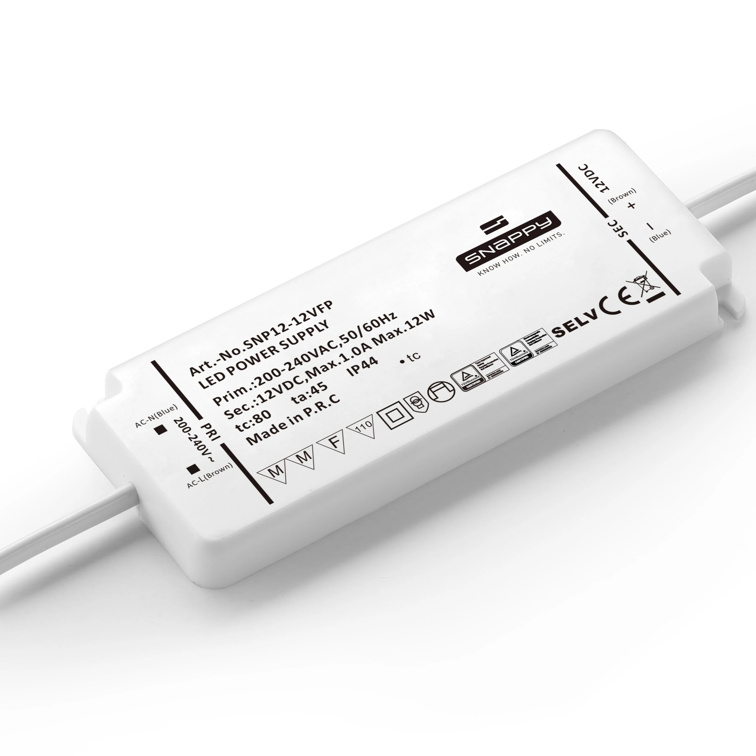 SNP12-350IFP constant current output350MA 12W led driver