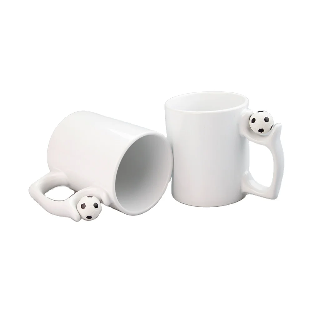 Sublimation Mug 11 OZ Ceramic White Football Coffee Mugs 11OZ Orca Coated Sublimation Mugs