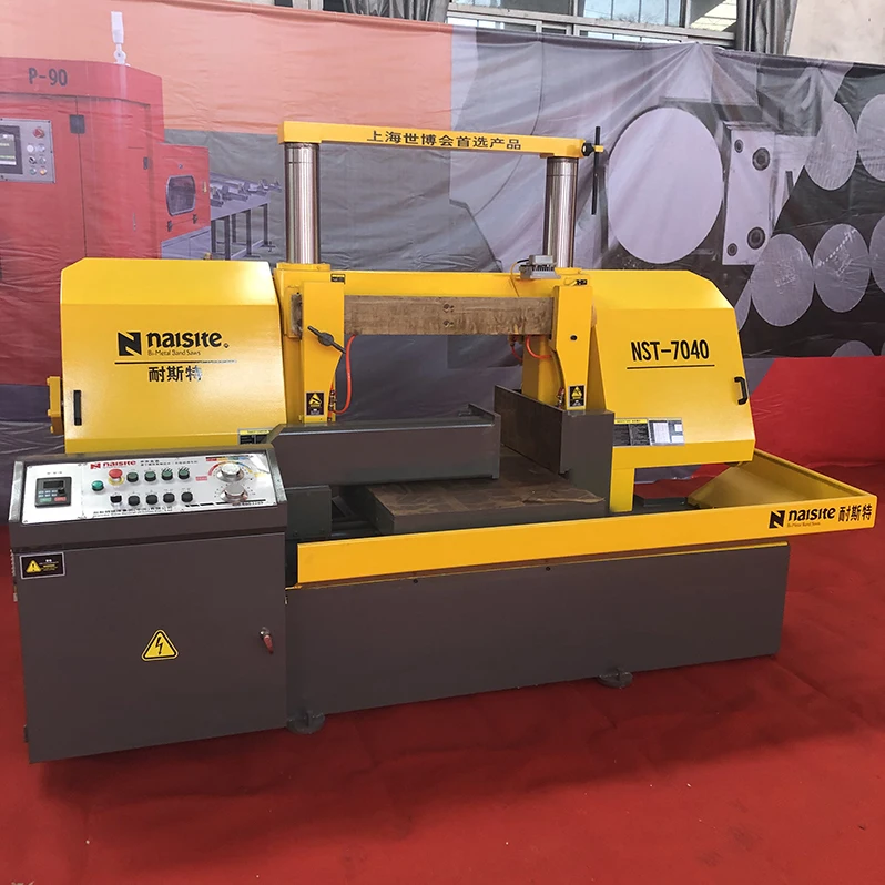 NST7040 вертикальный токарный станок с heavy duty quick штанцевый нож стали полуавтоматическая горизонтальная ленточно-пильный станок