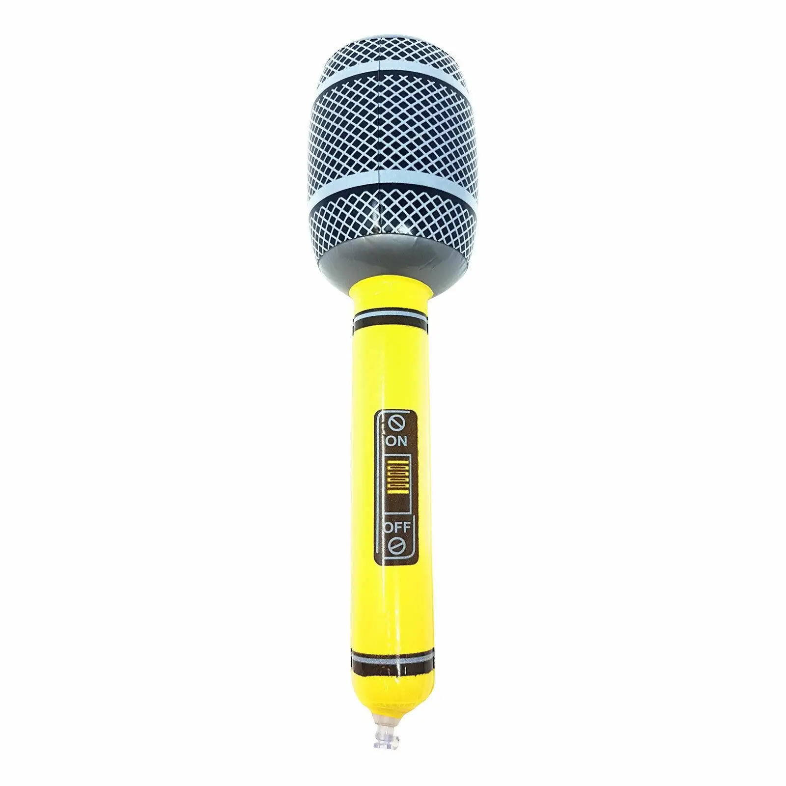 Inflatable Microphones Pretend Play Microphone Inflates, Durable Water Pool Toys Birthday Party Decoration
