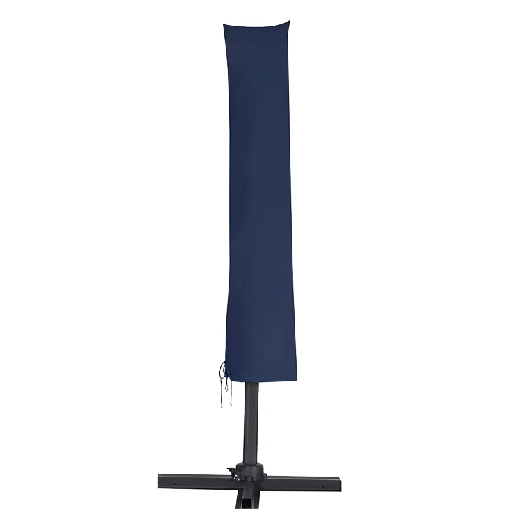 
All aluminum rotatable polyester Cantileve patio garden parasol umbrella with LED Light 
