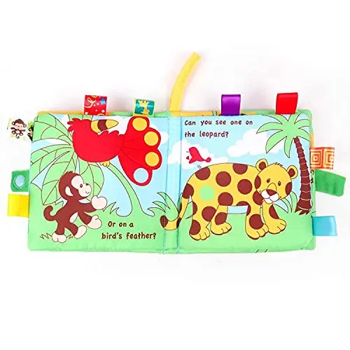 Custom Baby Soft Book Cloth Set Crinkle High Contrast Baby Book Educational Learning Toy for Infant Fabric