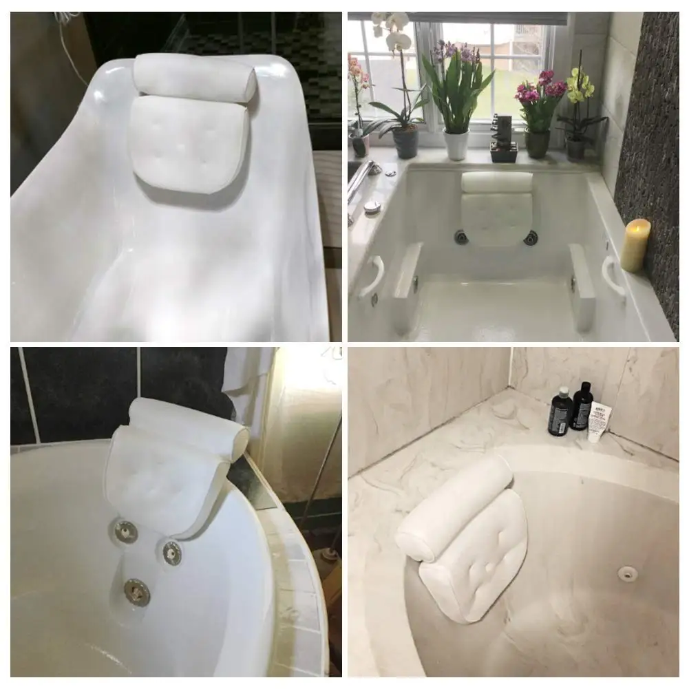 Hot Sale Wholesale Non-Slip 3D Mesh SPA Bath Pillow Luxury Bathtub Spa Pillow