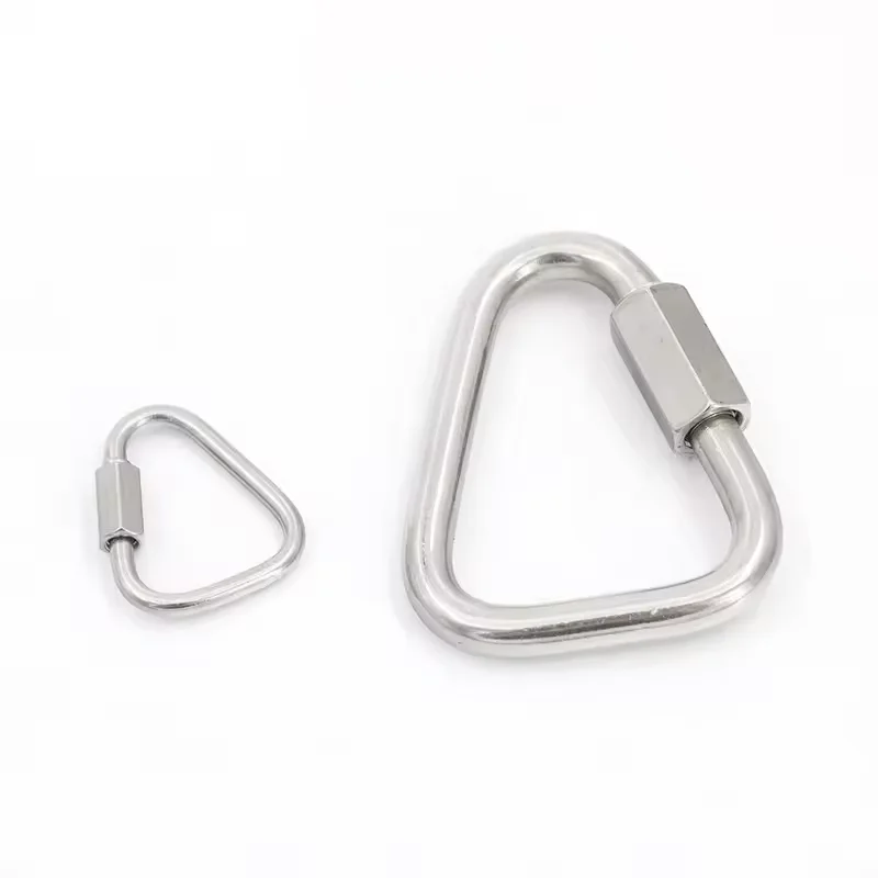 Heavy Duty Triangular Quick Link Connector Versatile Stainless Steel Hardware for Industrial Marine and Outdoor Applications