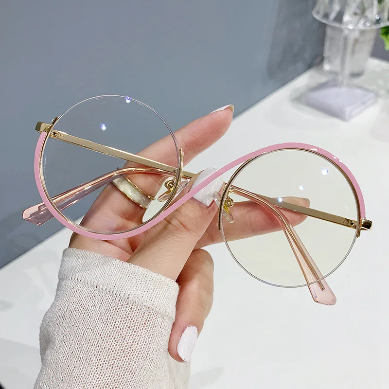 April 2024 new round sun glasses Retro metal fashion European and American sunglasses