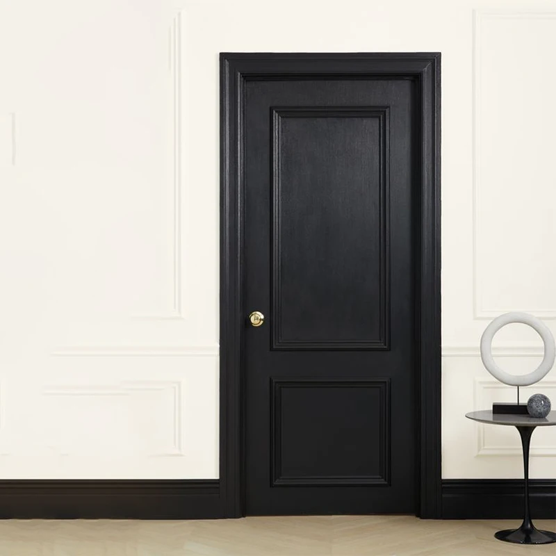 Luxury panel wood bedroom wooden doors solid wood single door in dubai designs