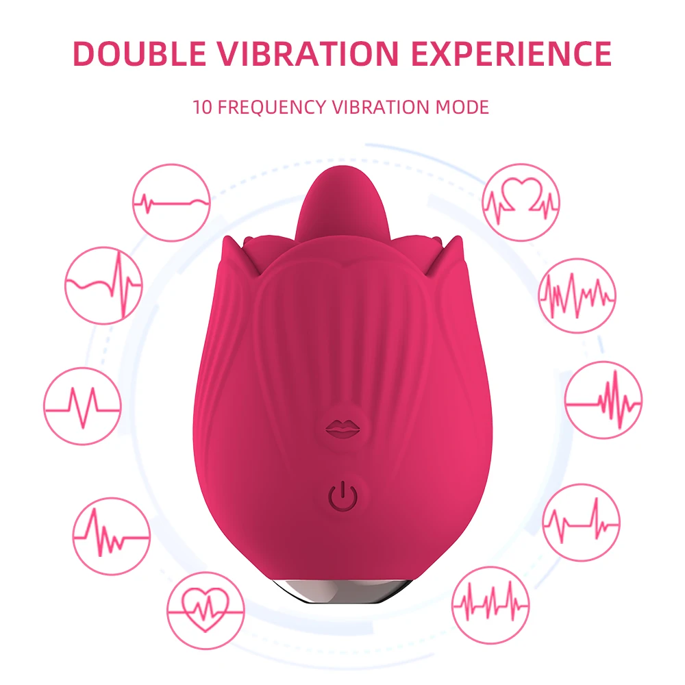 Clitoral Nipple Sucking Rose Vibrator Nipple Massager Clitoris Stimulator Anal Vibrator Rose Sex Toy Vibrator for Women