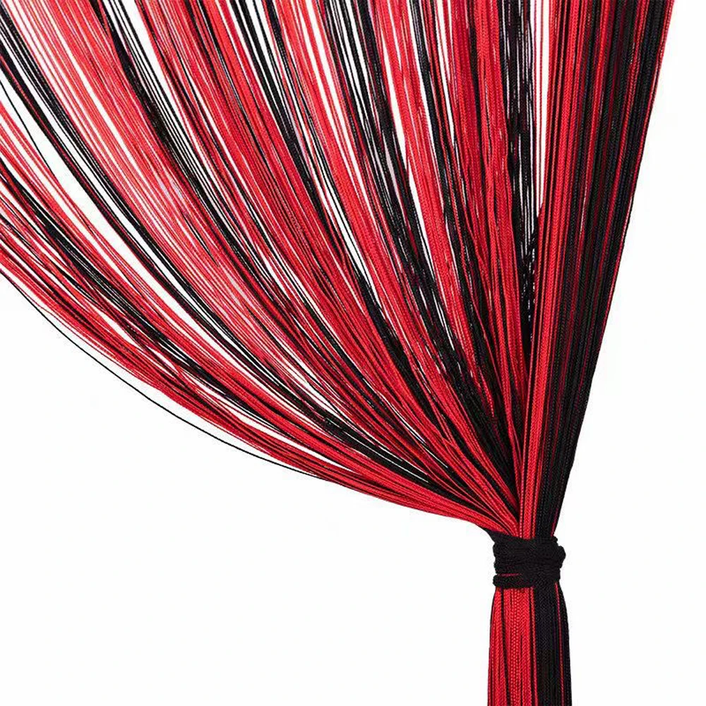 Multi Colors String Cutains 100% Polyester Chainette Thread Curtains With Various Application For Door and Wedding Decorations