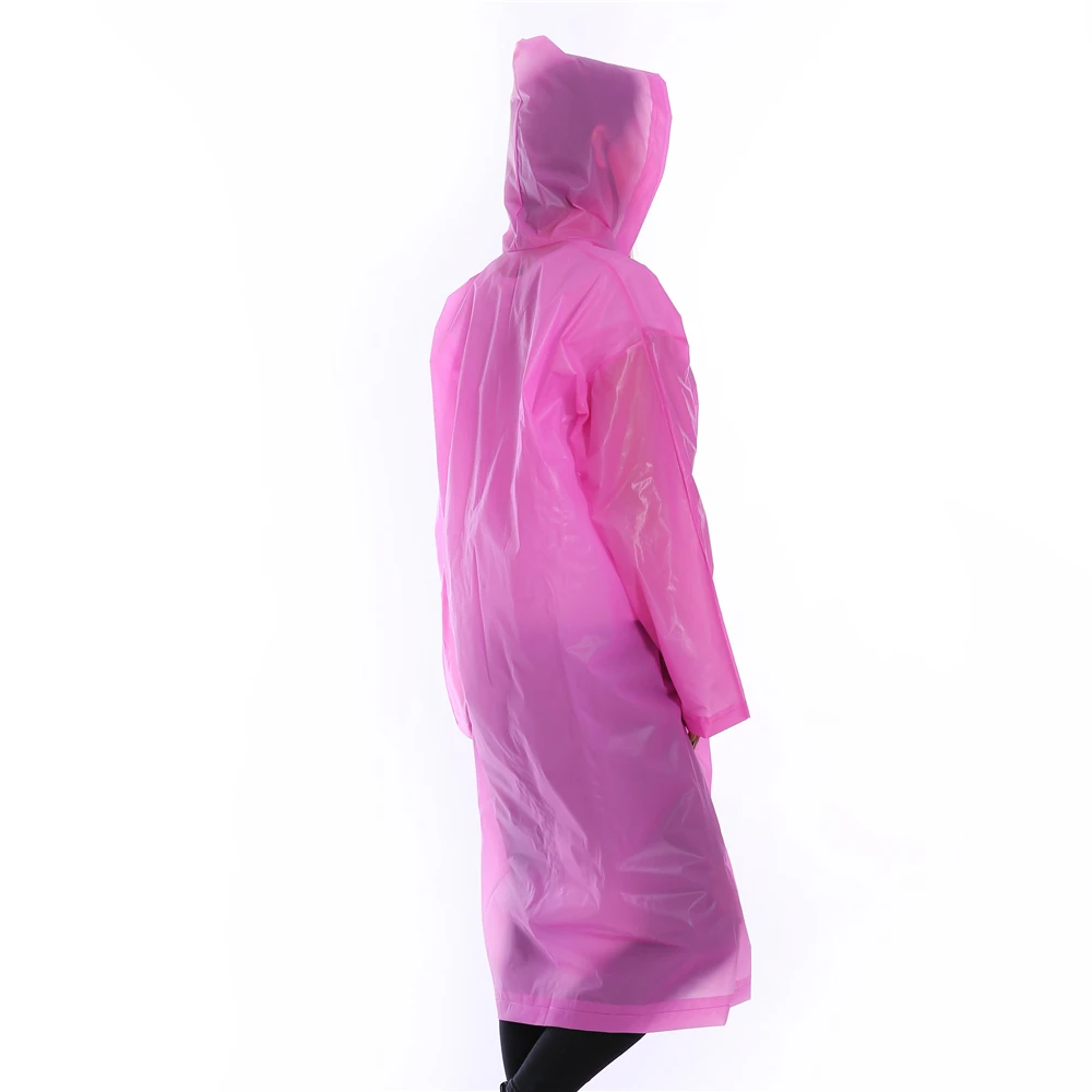 Прозрачный прозрачный дождевик eva с индивидуальным принтом для взрослых