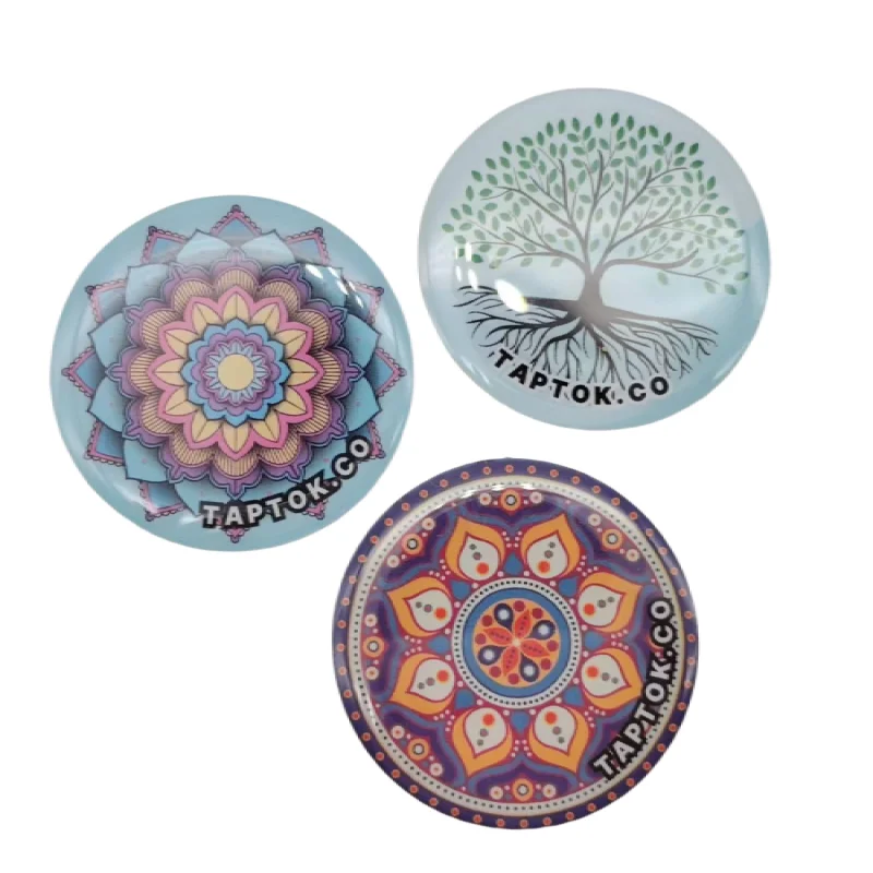 CMYK printing waterproof Dia 25 mm  Custom logo ABS  PVC 125KHZ TK4100  rfid Coin tag token  on -metal