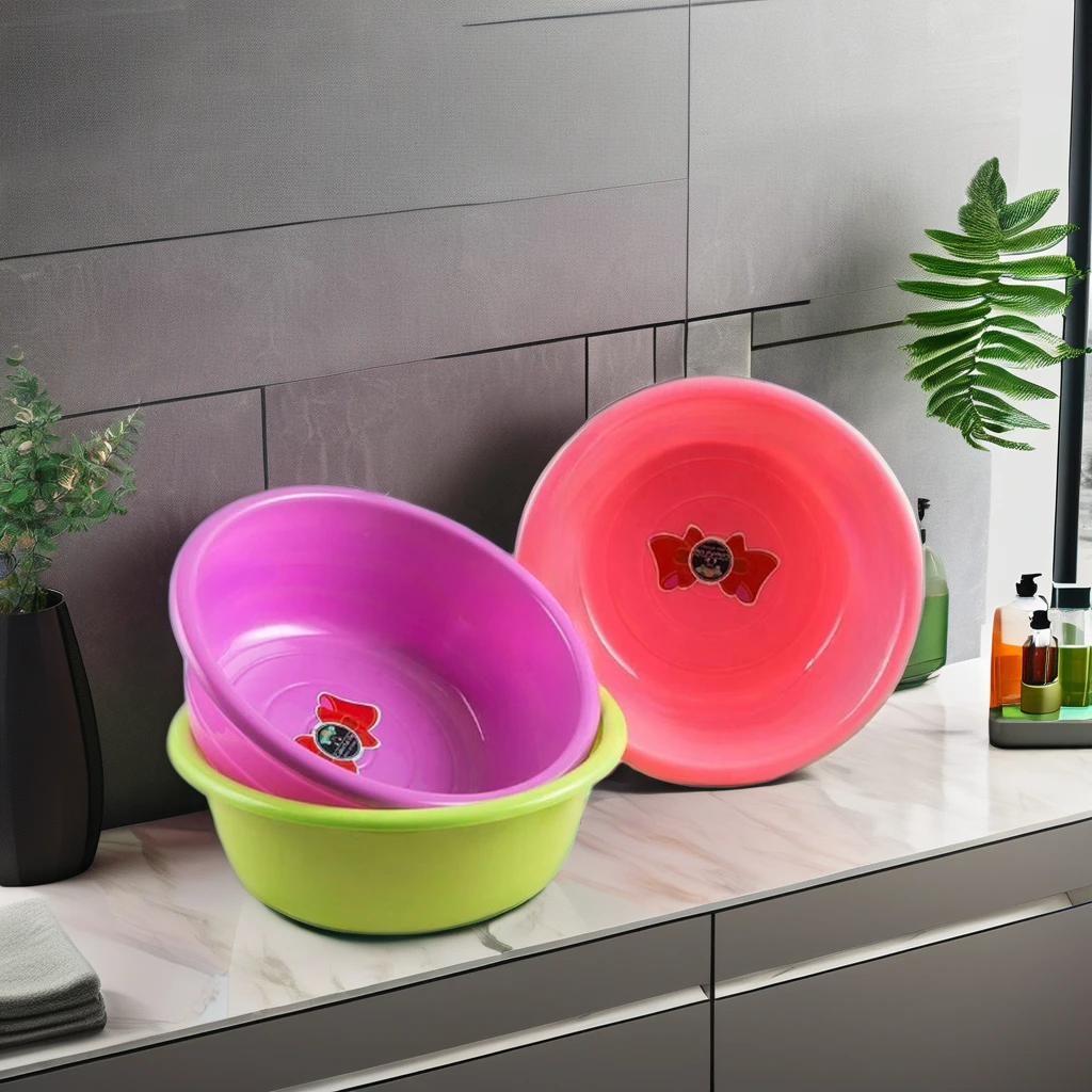 Wholesale Cheap Price  10.4L Large Capacity Simple Portable Bathroom Basin Tub Household Round Washing Basin Plastic Wash Basins