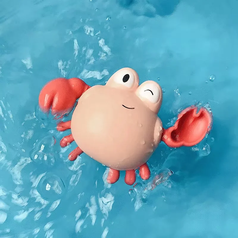 2024 Baby Bath Toys Swimming Water Game Cartoon Animal Whale Turtle Classic For Toddler Yellow Duck Toy Cute Whales crabs turtle