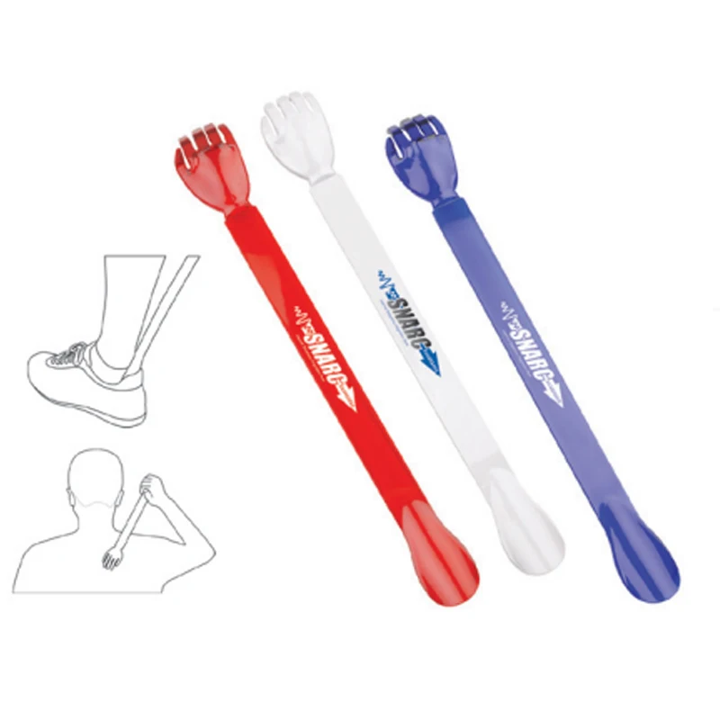 cheap promotion gifts 2in1 plastic back scratcher shoe horn
