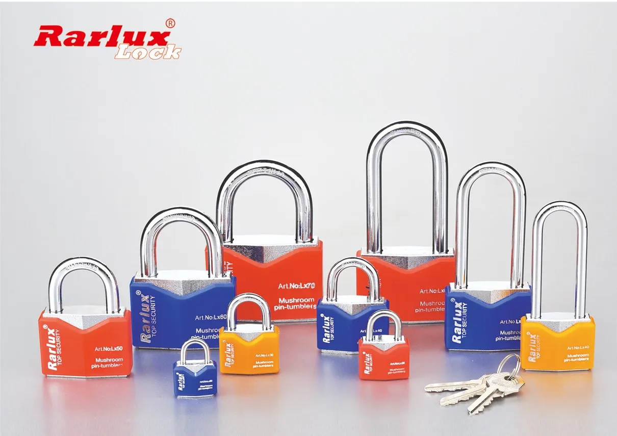 Оптовая продажа, ромбовидный хромированный железный навесной замок с пластиковым корпусом, твердый железный замок