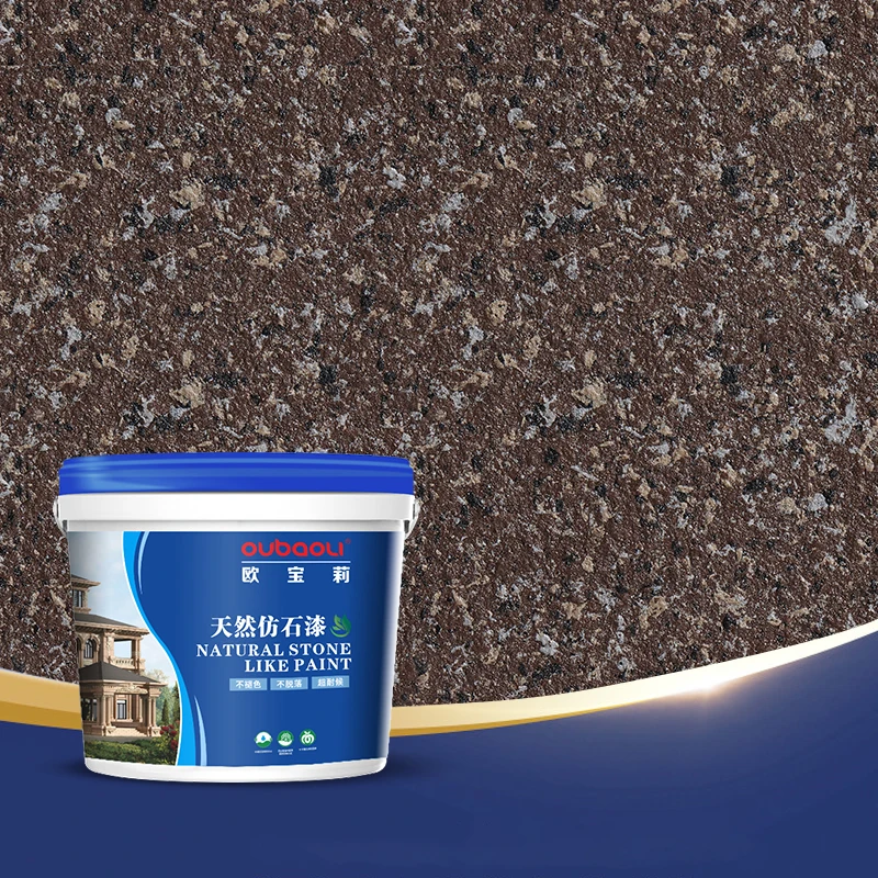 Material Long Lasting Weather Resistance Fast Drying  Stone Paint